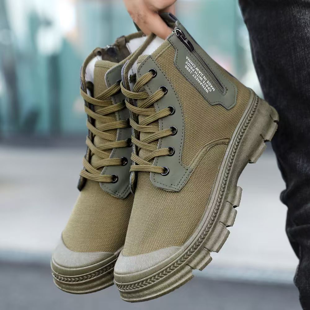 High-top breathable outdoor men’s work boots
