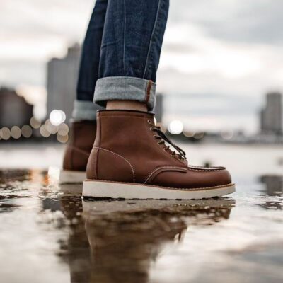 Vintage Style Leather Martin Boots for Men