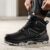 Outdoor waterproof anti-smash men’s work boots