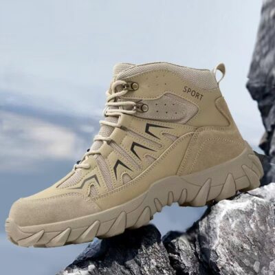 High-Top Safety Boots for Men - Puncture-Resistant