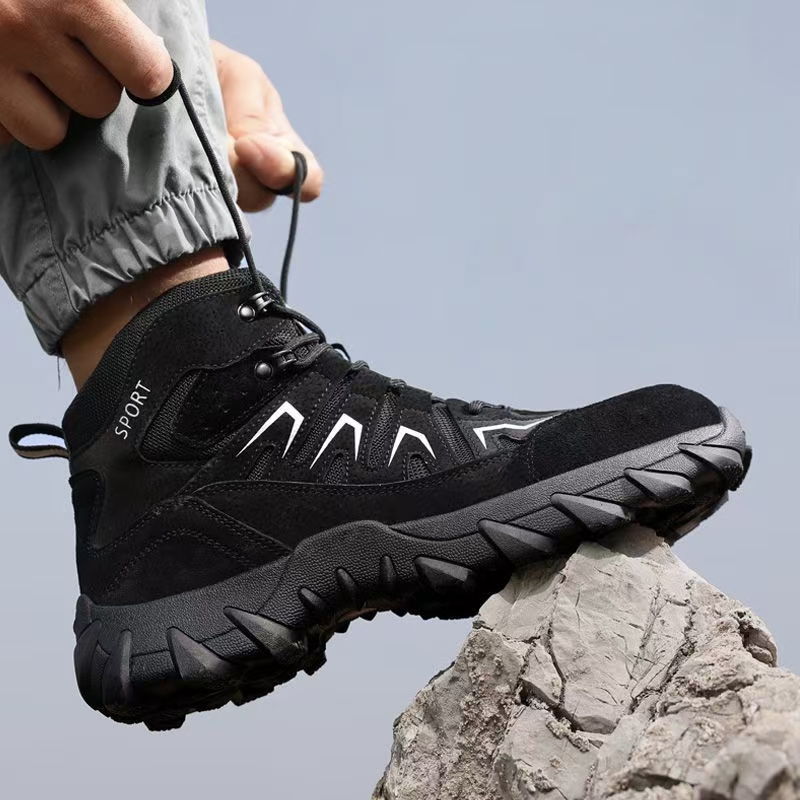 High-Top Safety Boots for Men - Puncture-Resistant