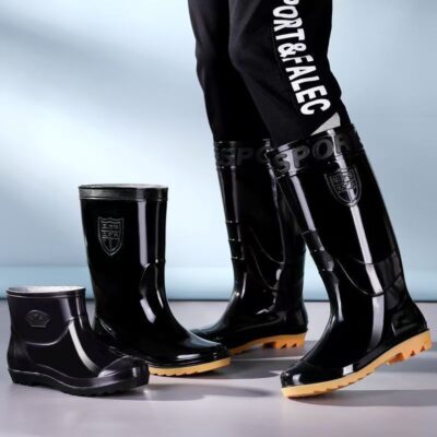 Men waterproof anti-slip work rain boots high mid low calf
