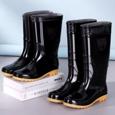 Men waterproof anti-slip work rain boots high mid low calf