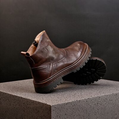 Autumn winter thick sole casual outdoor men leather boots