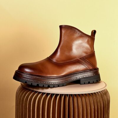 Autumn winter thick sole casual outdoor men leather boots