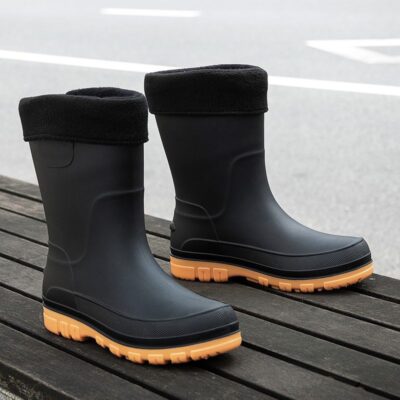 Men mid-calf waterproof anti-slip fishing rain boots