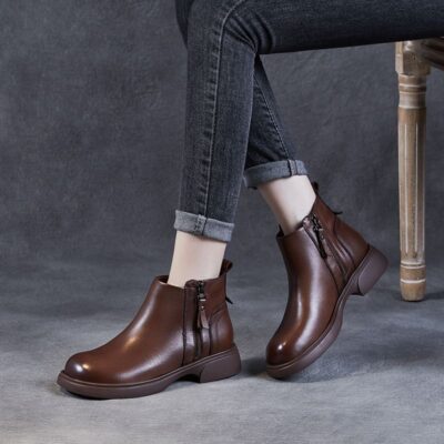 Autumn winter soft sole anti-slip british women Martin boots