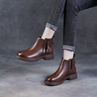 Autumn winter soft sole anti-slip british women Martin boots