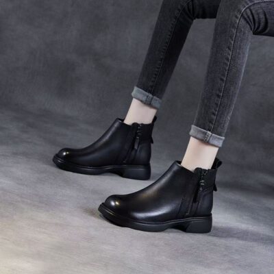 Autumn winter soft sole anti-slip british women Martin boots