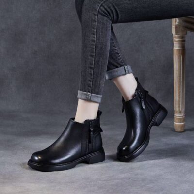 Autumn winter soft sole anti-slip british women Martin boots