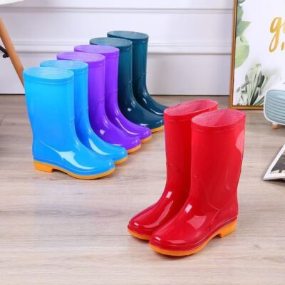 Lightweight waterproof soft women rain boots all season