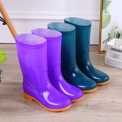Lightweight waterproof soft women rain boots all season