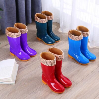 Lightweight waterproof soft women rain boots all season