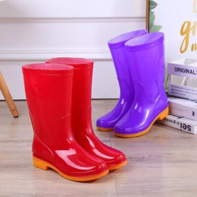 Lightweight waterproof soft women rain boots all season