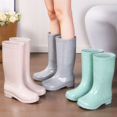 Outdoor anti-slip fashion adult women rain boots