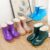 Women thick waterproof anti-slip short ankle rain boots